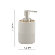 Dispenser sapone in cemento e bambà¹ Gedy serie Afrodite - Grigio