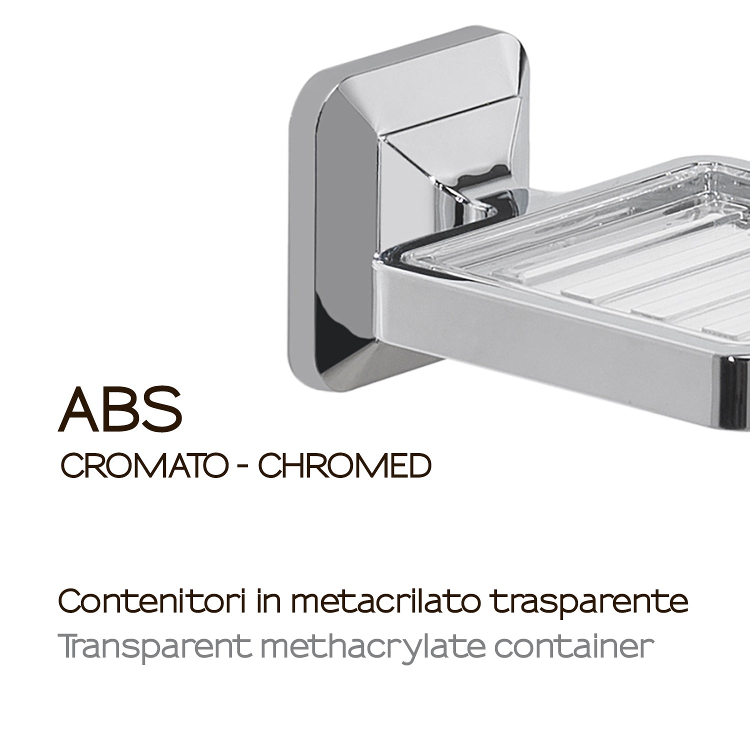 Portasapone con ventosa Gedy Ventus cm 10x12.2x6 in Acciaio Inox by CeramicStore | Lo specialista del tuo bagno