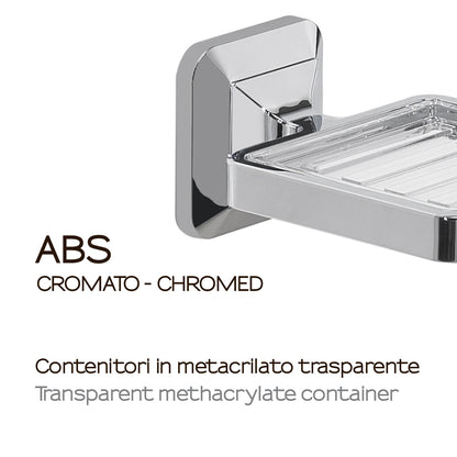 Portasapone con ventosa Gedy Ventus cm 10x12.2x6 in Acciaio Inox by CeramicStore | Lo specialista del tuo bagno