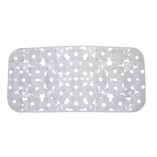 Tappeto antiscivolo vasca 73x35 in PVC modello Margherita di Gedy - Trasparente by CeramicStore | Lo specialista del tuo bagno
