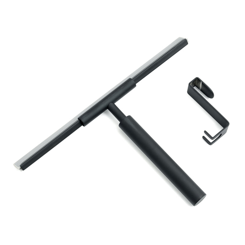 Set tergivetro e gancio modello Thor di Gedy - Nero Matt by CeramicStore | Lo specialista del tuo bagno