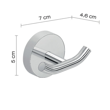 Appendiabiti a muro in Acciaio Inox Eros di Gedy - Cromato by CeramicStore | Lo specialista del tuo bagno