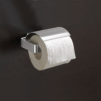 Portarotolo coperto a parete Gedy serie Lounge - Cromato
