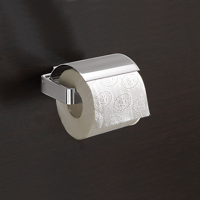 Portarotolo coperto a parete Gedy serie Lounge - Cromato