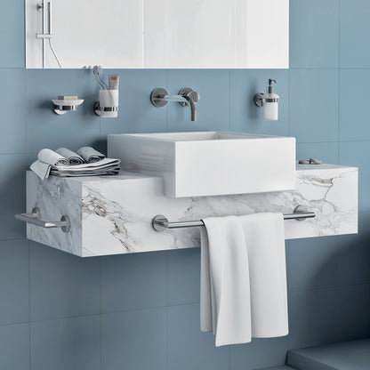 Portaspazzolini in Acciaio Inox AISI 304 Gedy serie Project - Lucido