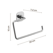 Porta asciugamani ad anello in acciaio inox e cromall Teide di Gedy - Cromato by CeramicStore | Lo specialista del tuo bagno