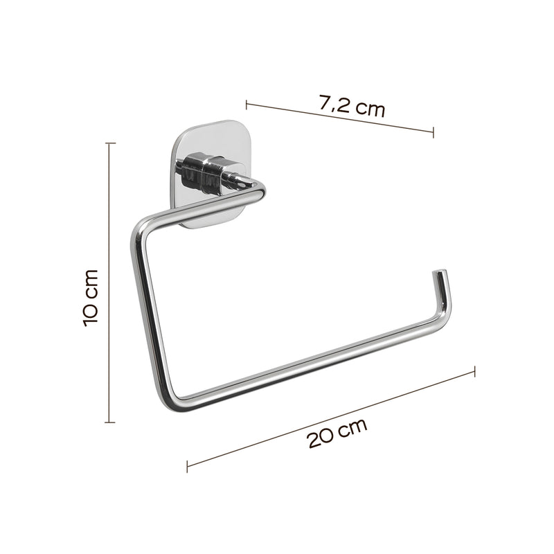 Porta asciugamani ad anello in acciaio inox e cromall Teide di Gedy - Cromato by CeramicStore | Lo specialista del tuo bagno
