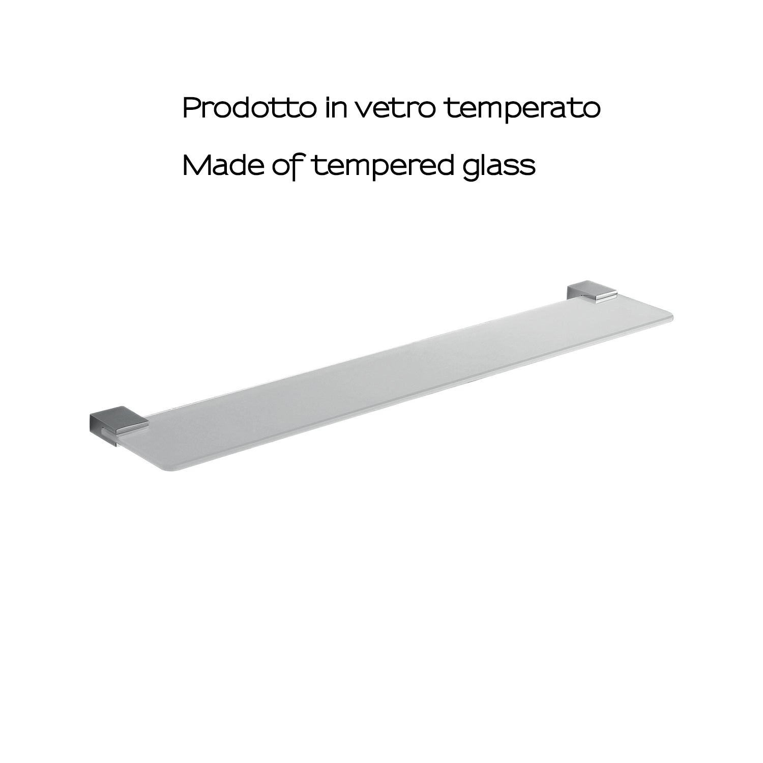 Mensola 60 cm in Acciaio Inox di Gedy serie Kansas - Cromato