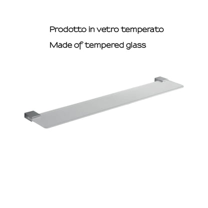 Mensola 60 cm in Acciaio Inox di Gedy serie Kansas - Cromato