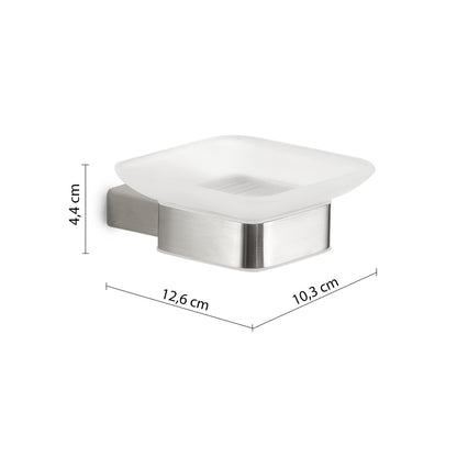 Portasapone in Acciaio Inox AISI 304 e Cromall Maui di Gedy - Spazzolato by CeramicStore | Lo specialista del tuo bagno